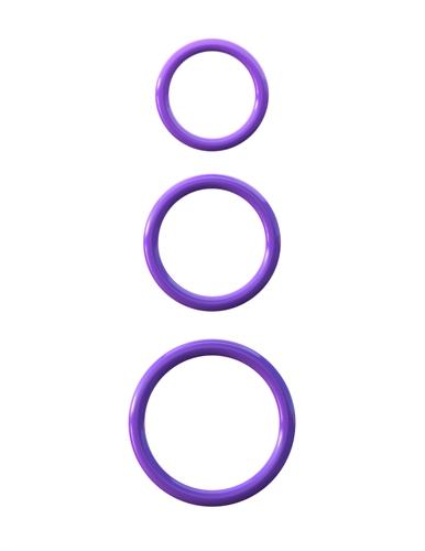 Fantasy C-Ringz Silicone Piece Stamina Set - Purple PD5812-12