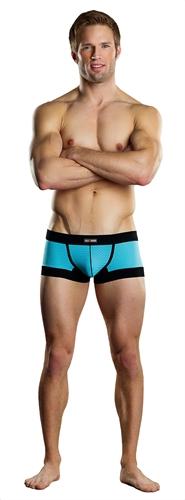 Athletic Mesh - Sport Mini Short - Small - Turquoise/ Black MP-142202TBSL