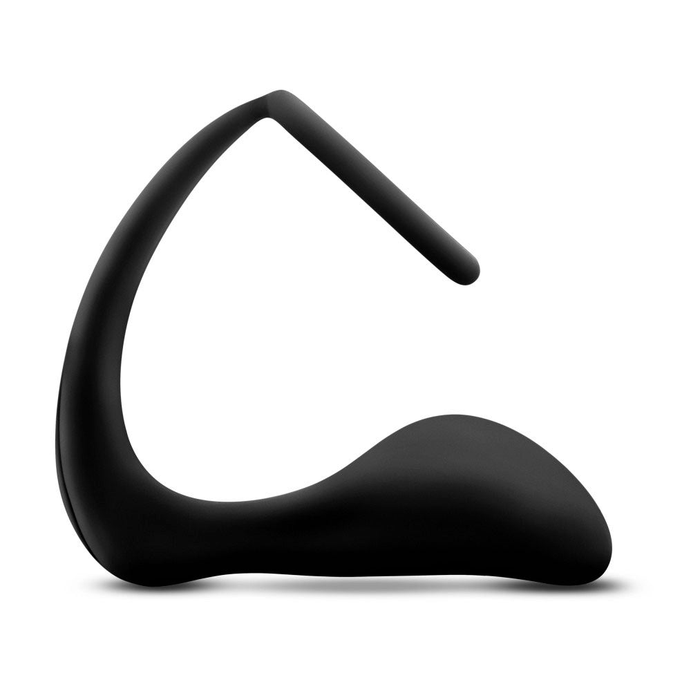 Anal Adventures - Platinum - Cock Ring Plug - Black BL-11245