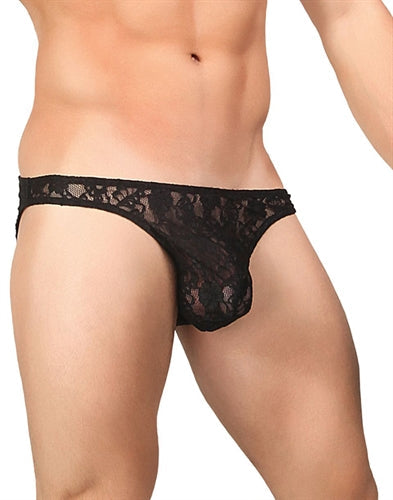 Stretch Lace Wonder Bikini - Large - Black MP-491162BKLG