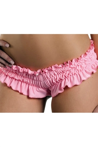 Ruffled Booty Shorts - Small - Light Pink BW-1009PK-S