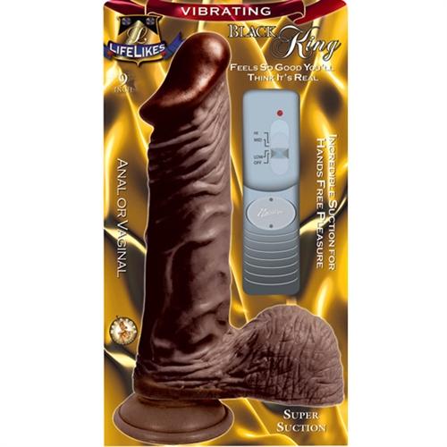 Lifelike Vibrating Black King 9 NW2015-5