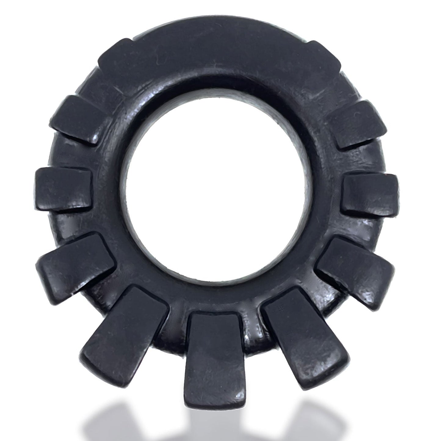 Cock-Lug Lugged Cockring - Black OX-1922-BLK
