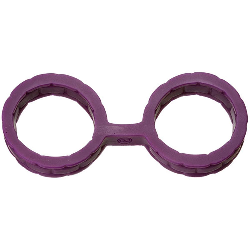 Japanese Bondage - Silicone Cuffs - Large - Purple DJ2102-05-BX
