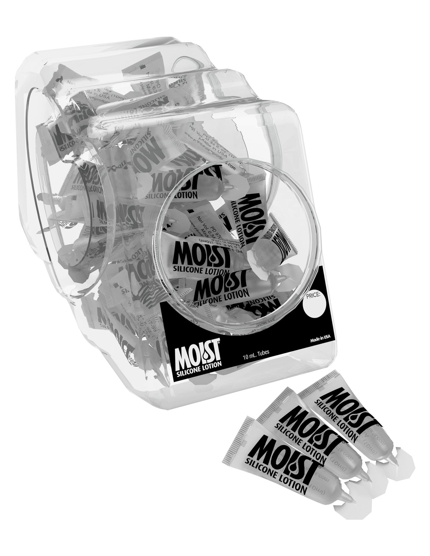 Moist Silicone Lotion - 120 Piece Bowl - 10 ml Sachets PD9707-99D