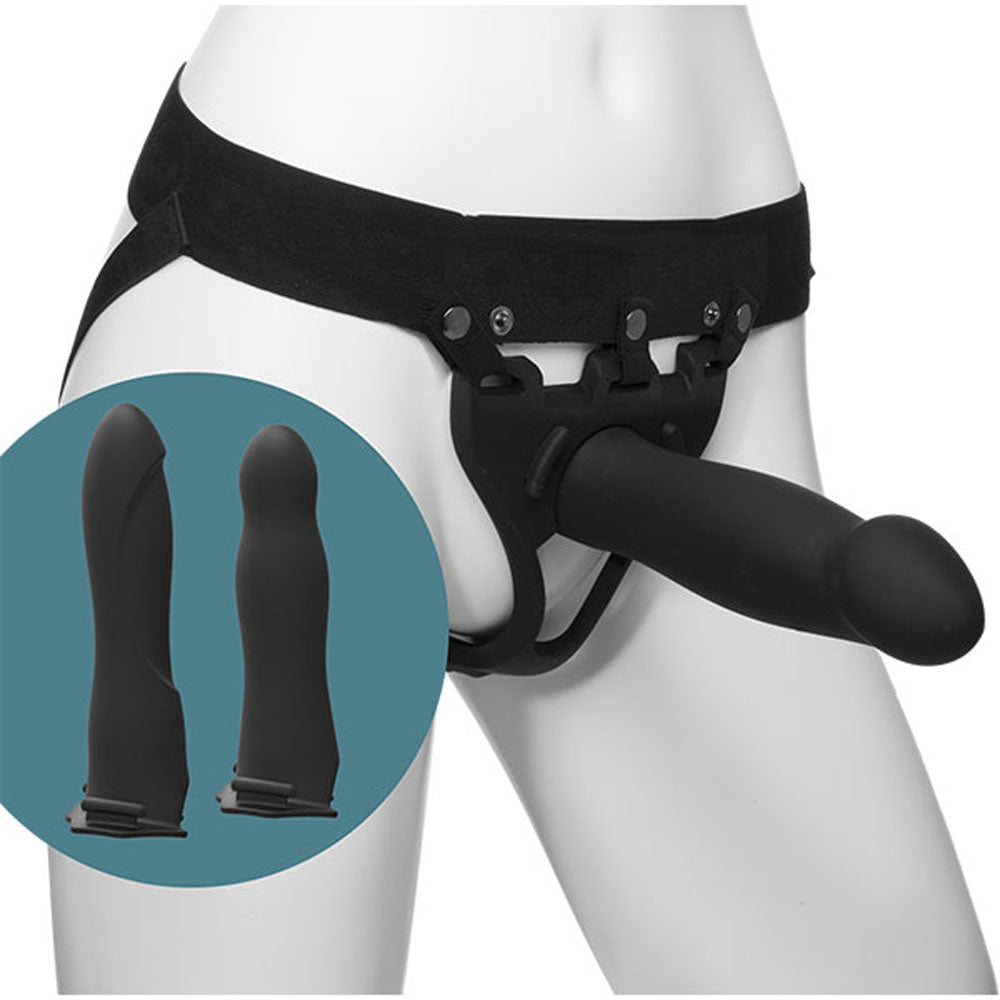 Body Extensions - Hollow Strap-on 4-Piece Set - Black DJ0800-05-BX