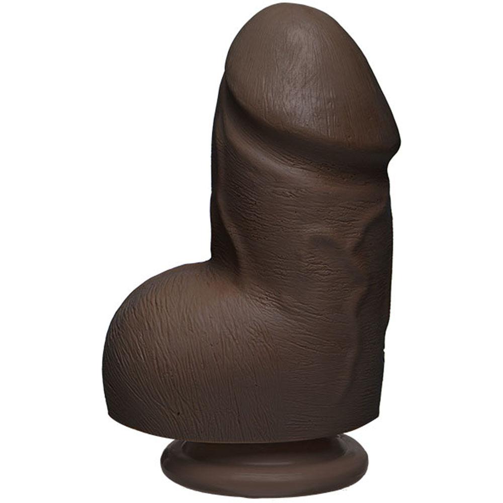 The D - Fat D - 6 Inch With Balls - Ultraskyn - Chocolate DJ1700-78-CD