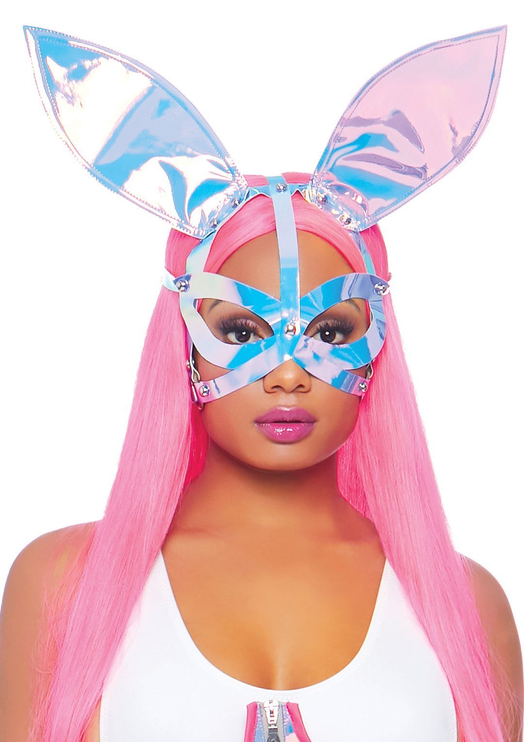 Holographic Bunny Ear Mask LA-3749