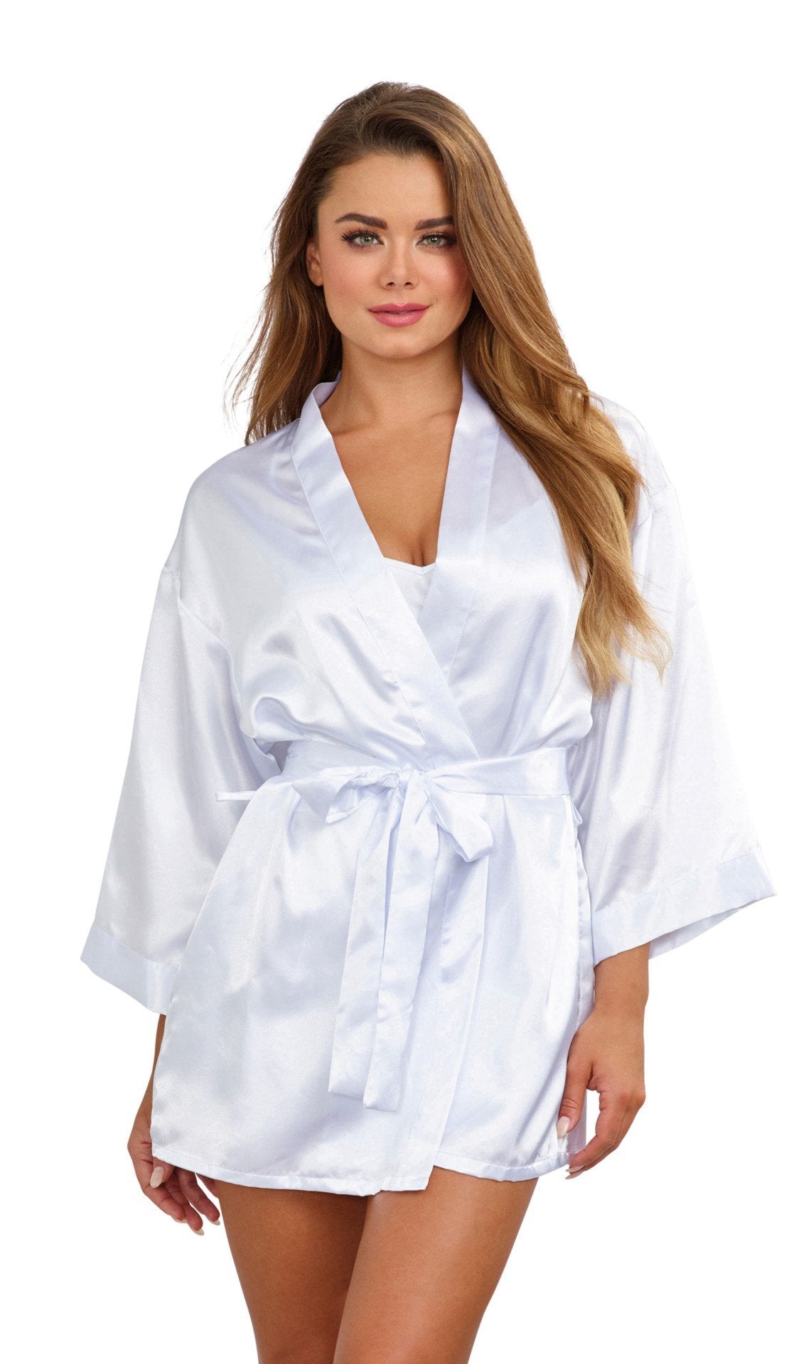 Robe, Chemise, Padded Hanger - Large - White DG-3717WHTL