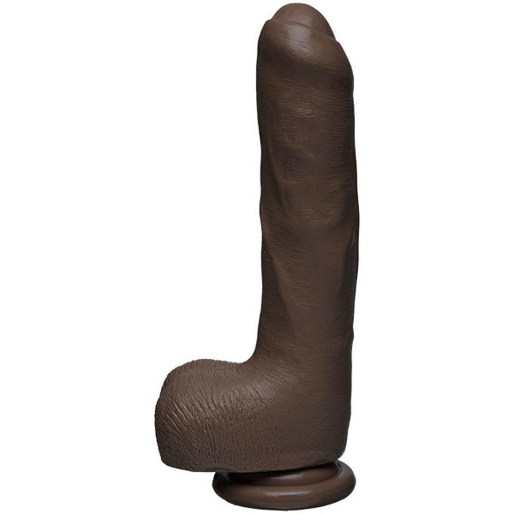 The D - Uncut D - 9 Inch With Balls - Firmskyn - Chocolate DJ1705-75-CD