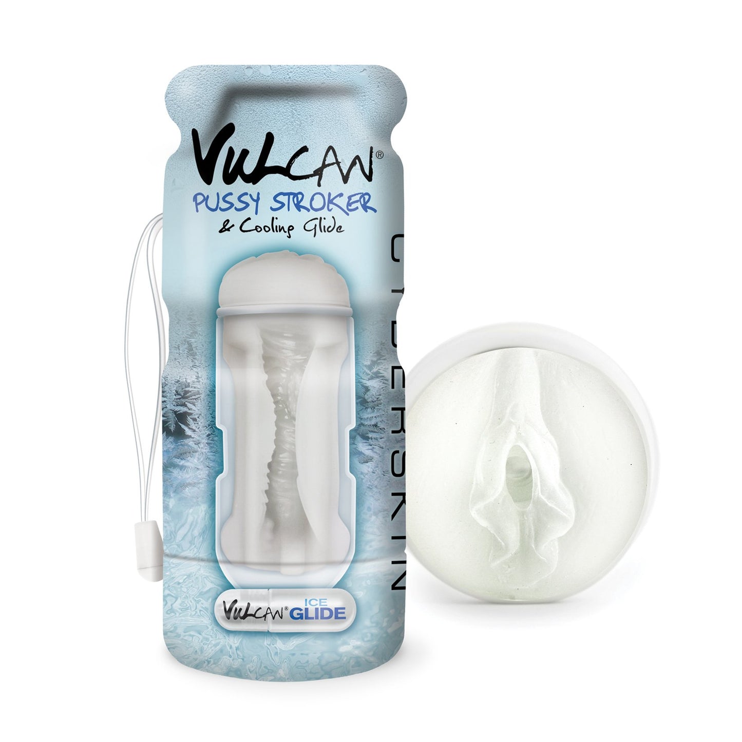 Cyberskin Vulcan Pussy Stroker W/cooling Glide - Frost TS1600408