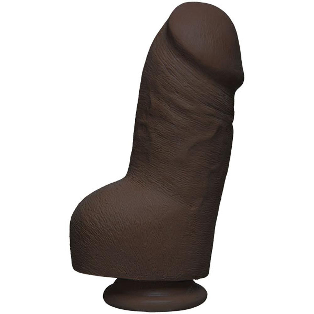 The D - Fat D - 8 Inch With Balls - Ultraskyn - Chocolate DJ1700-88-CD