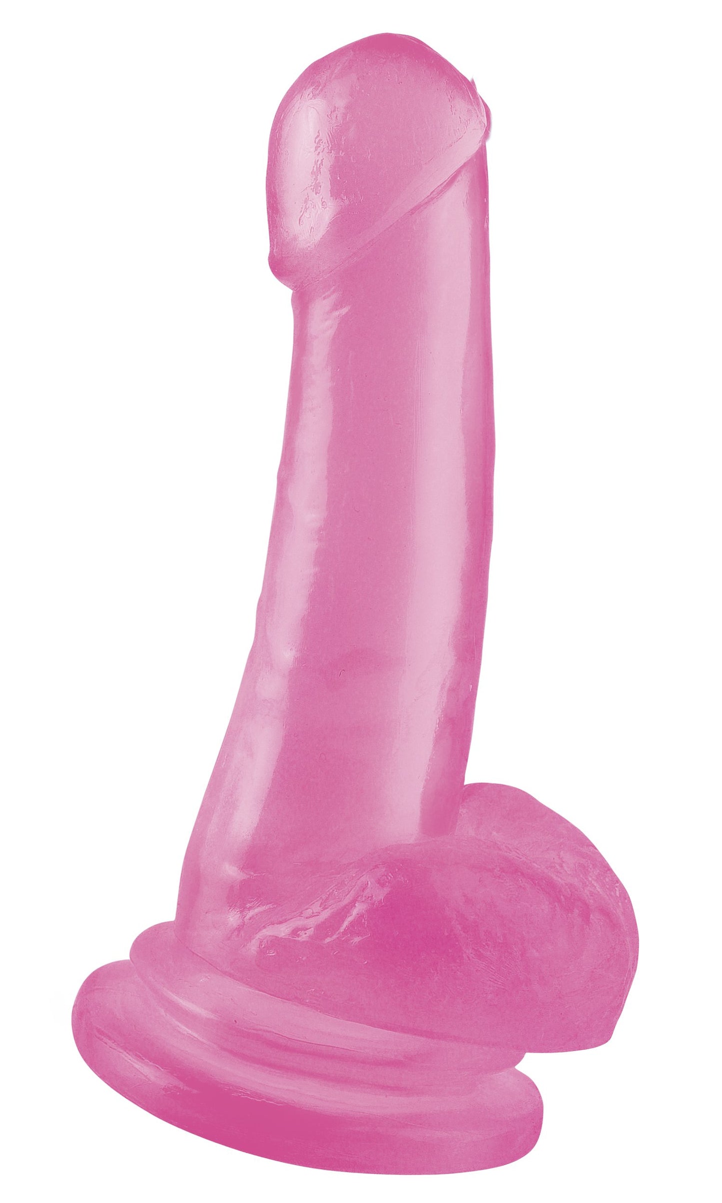 Basix Rubber Works 8 Inch Dong With Suction Cup - Pink PD4308-11