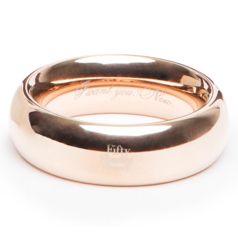 Fifty Shades Freed I Want You. Now. Steel Love Ring LHR-69151