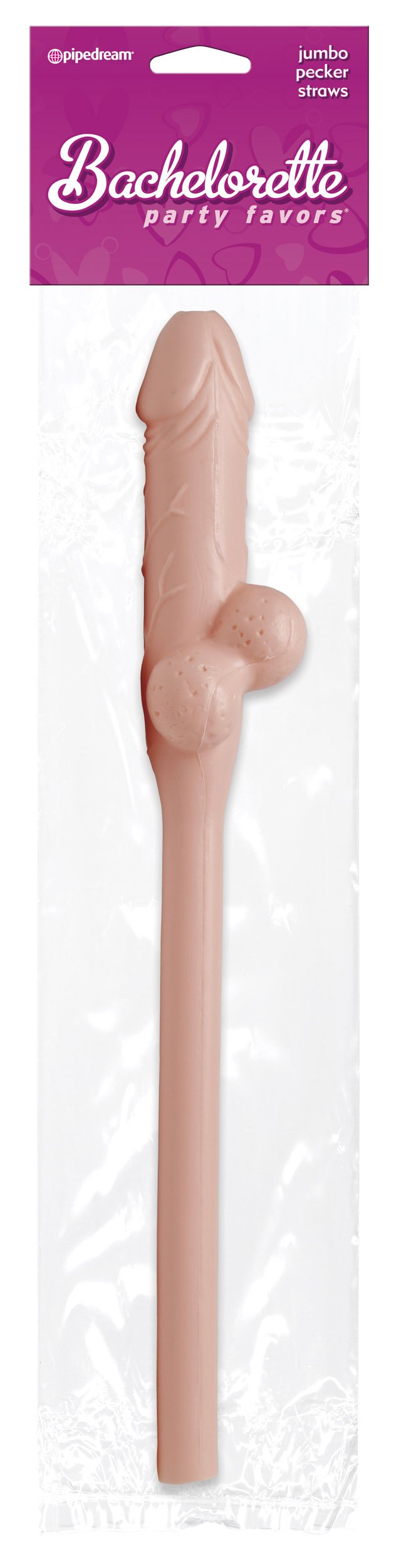 Bachelorette Party Favors - Jumbo Pecker Straw - Flesh PD6230-00