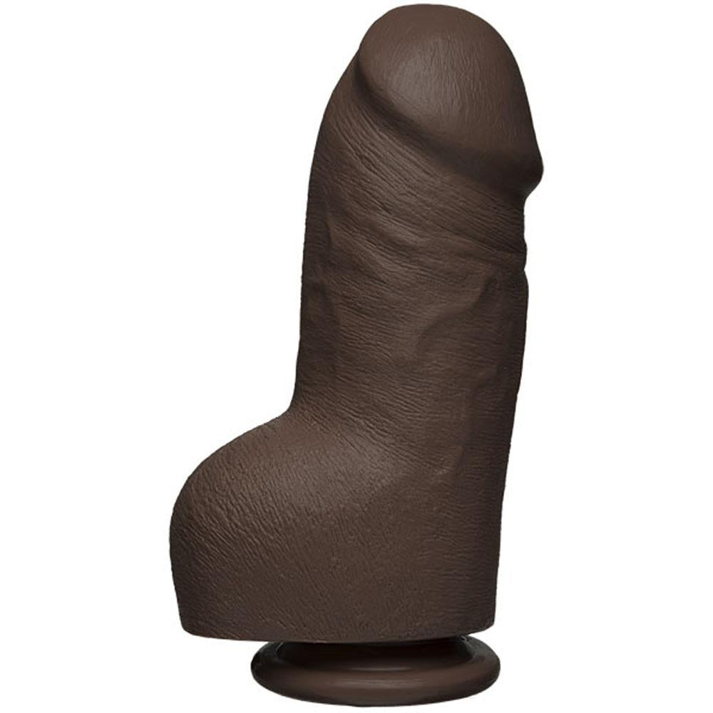 The D - Fat D - 8 Inch With Balls - Firmskyn - Chocolate DJ1705-88-CD