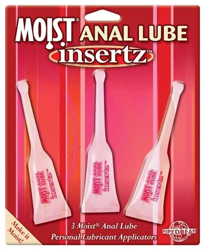 Moist Anal Lube Insertz - 3 Pack - 10 ml PD9981-00