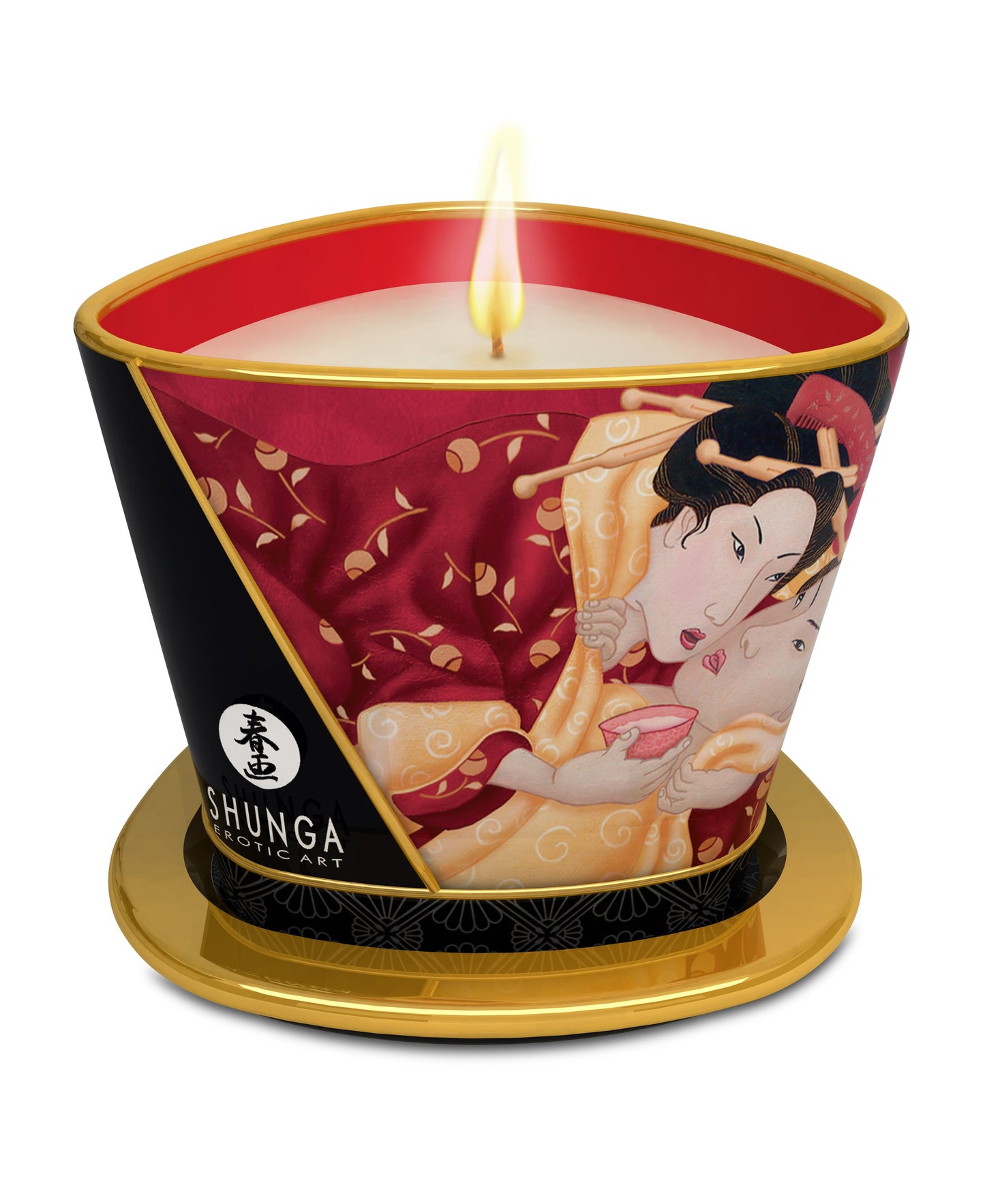 Massage Candle - Romance - Sparkling Strawberry Wine - 5.7 Oz. SHU4508