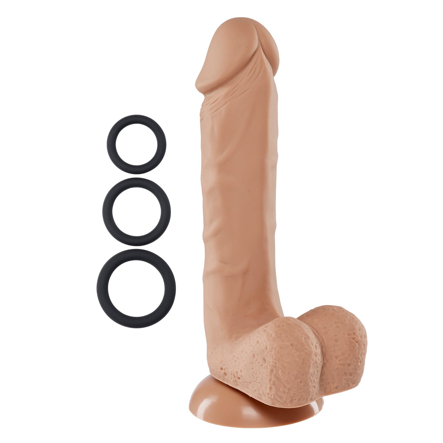 Pro Sensual Series 8 Inch Silicone Pro Odorless Dong - Tan WTC852868