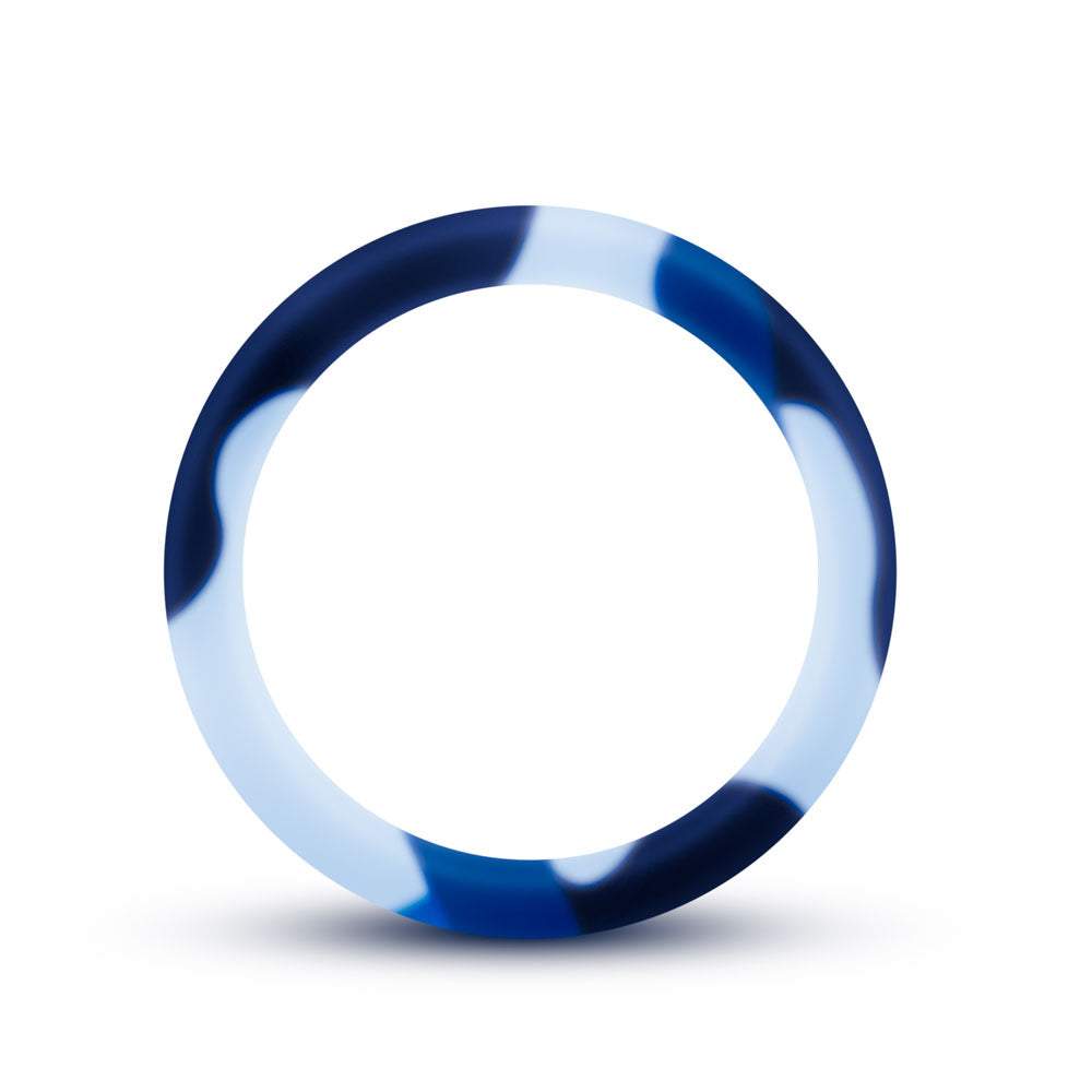 Performance - Silicone Camo Cock Ring - Blue Camoflauge BL-91168