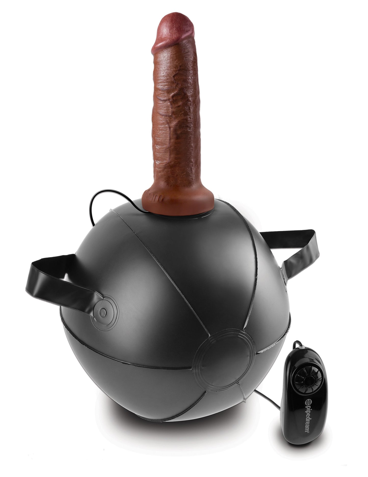 King Cock Vibrating Mini Sex Ball With 7 Dildo - Brown PD5685-29