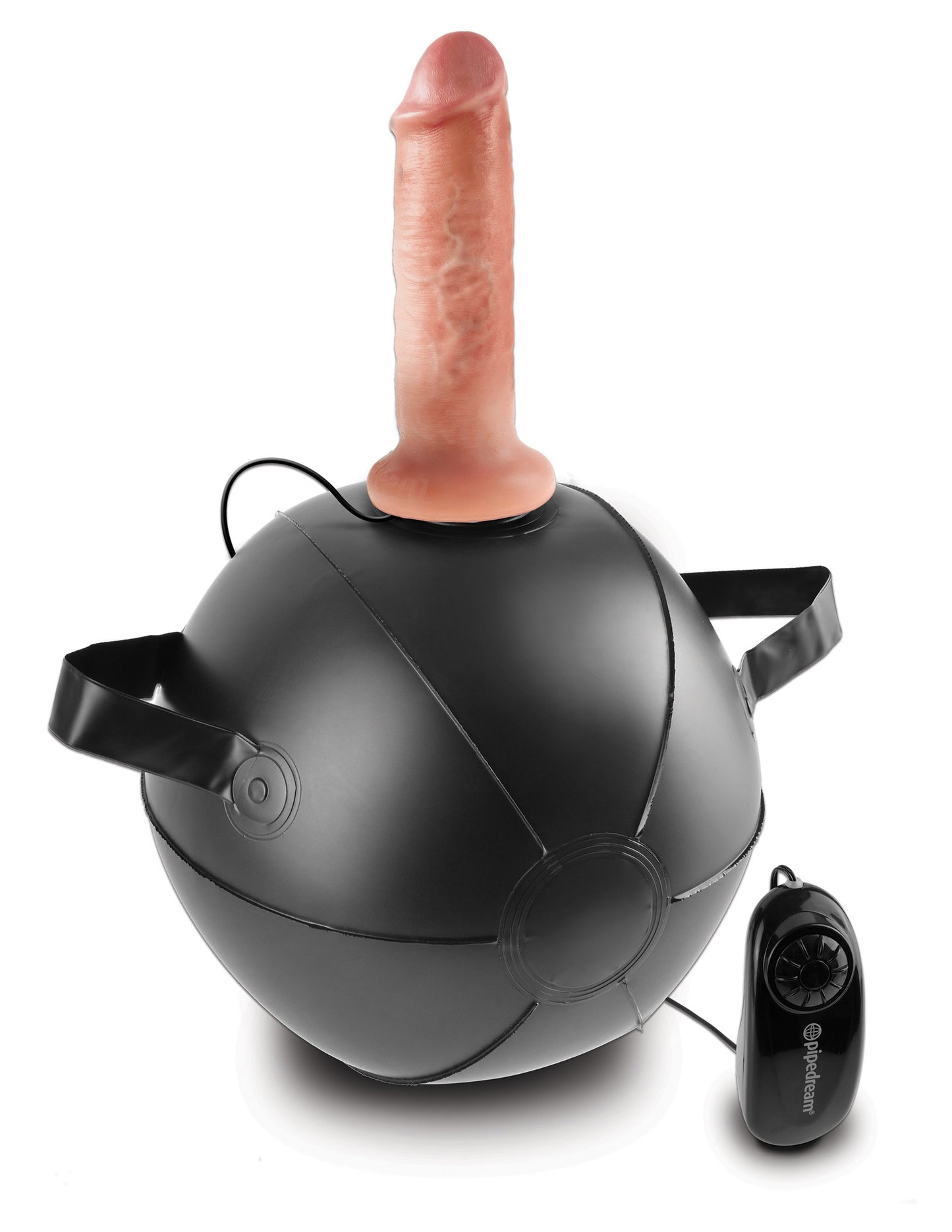 King Cock Vibrating Mini Sex Ball with 6 Dildo - Flesh PD5684-21