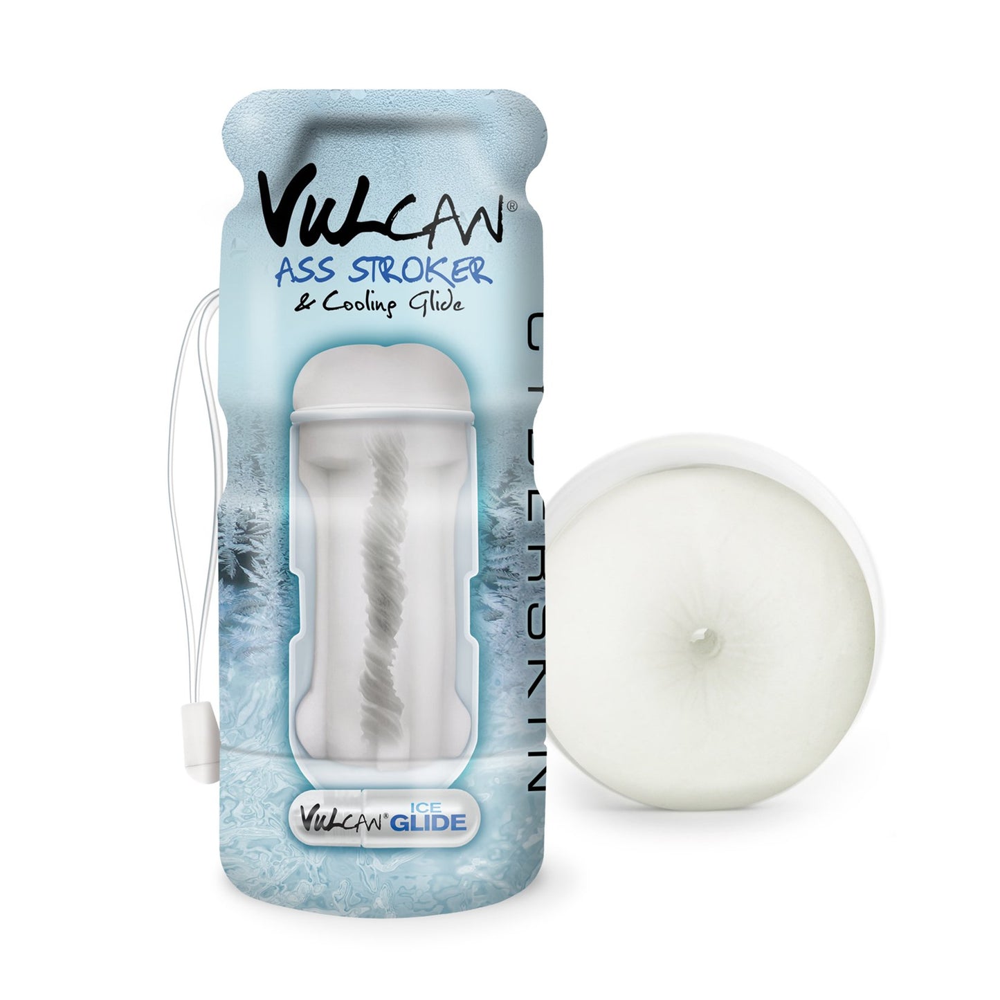 Cyberskin Vulcan Ass Stroker W/cooling Glide - Frost TS1600409
