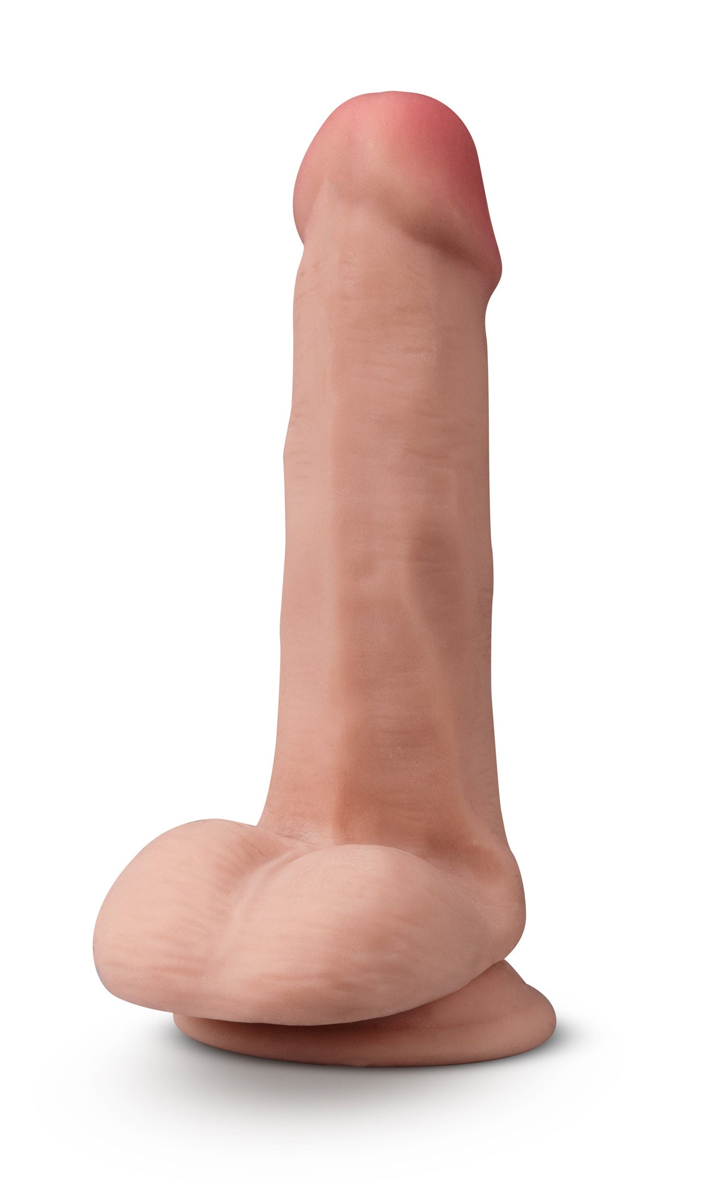 Dr. Skin Plus - 6 Inch Posable Dildo With Balls - Mocha BL-14907