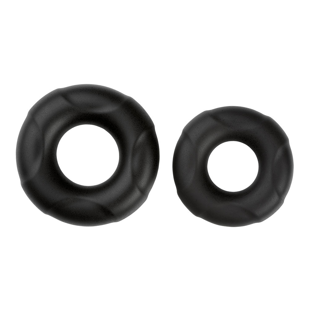 Cloud 9 Pro Rings Liquid Silicone Donuts 2 Pack - Black WTC915