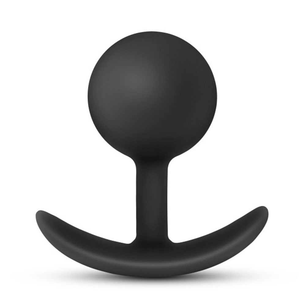 Anal Adventures - Platinum - Silicone Vibra Plug - Black BL-11815