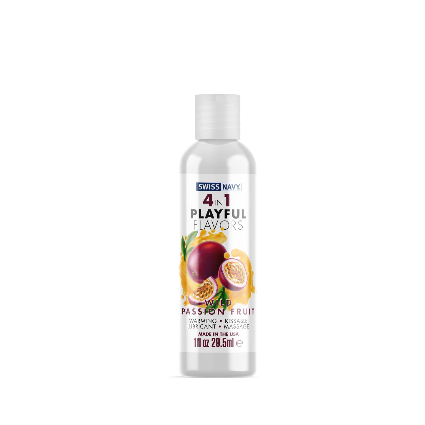 Swiss Navy 4-in-1 Playful Flavors - Wild Passion Fruit - 1 Fl. Oz. MD-SN4N1FWPF1