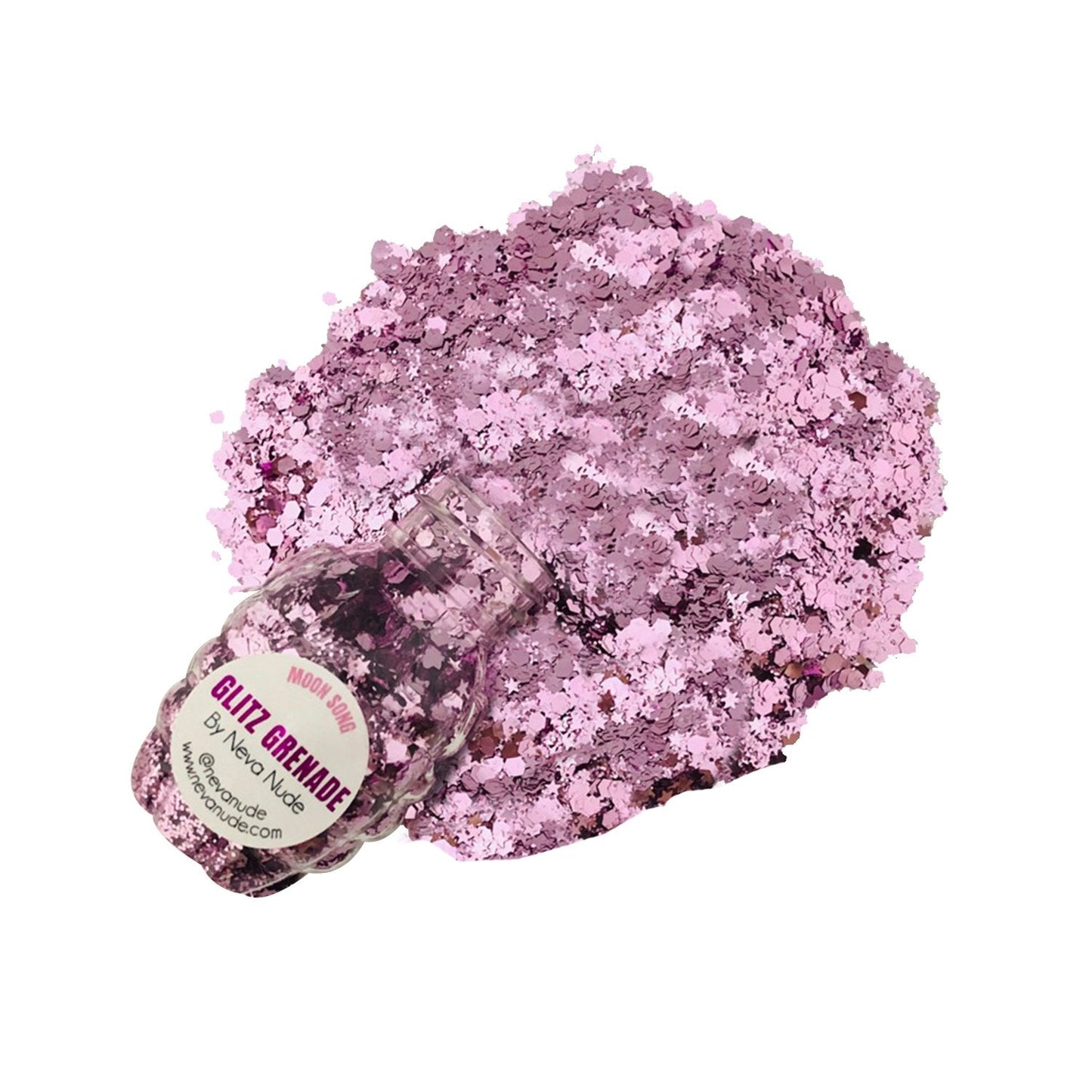 Moon Song Cosmetic Glitter Glitz Grenade Keychain in Aloe Gel NN-GG-MS-09A