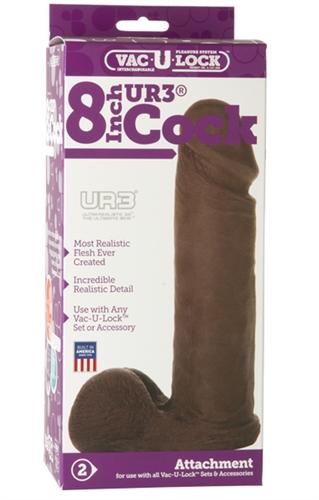 Vac-U-Lock 8-Inch Ur3 Cock - Black DJ1015-31