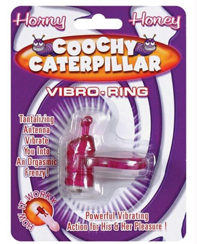 Horny Honey Vibro Ring Coochy Caterpillar - Magenta HTP2270