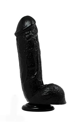 Hard Steel 8.5 Inch Cock - Black BL-16455