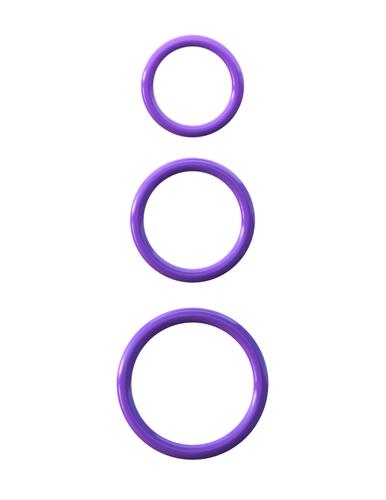 Fantasy C-Ringz Silicone Piece Stamina Set  - Purple PD5812-12