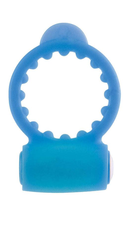 Neon Vibrating Cockring - Blue PD2366-14