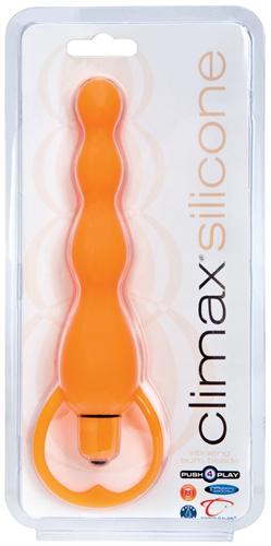 Climax Silicone Vibrating Bum Beads - Orange TS1071022