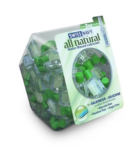 Swiss Navy All Natural - 100 Count Bowl - 20ml Bottles MD-SN100ANFISH
