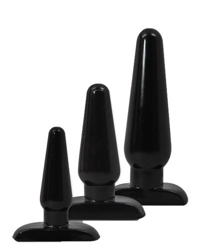 Hard Steel Anal Trainer Kit - Black BL-386905