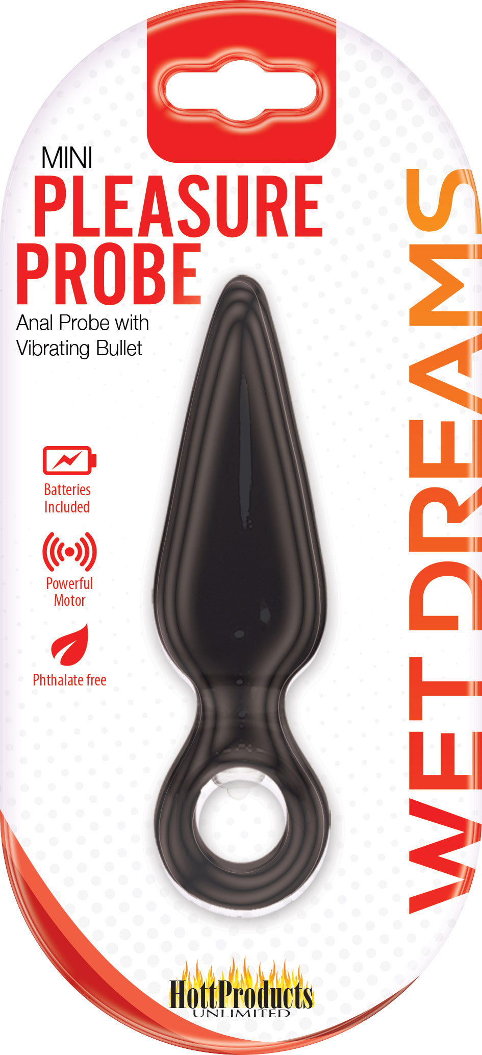 Wet Dreams Mini Pleasure Probe - Black HTP2780