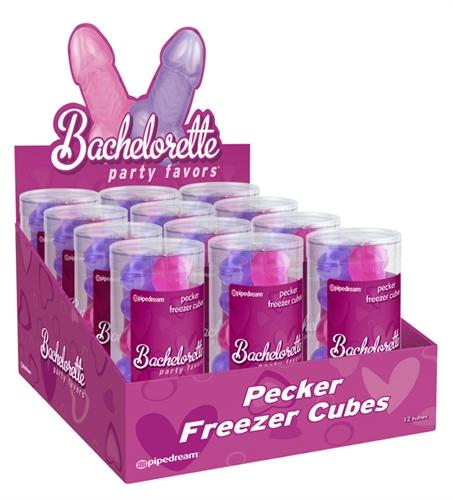 Bachelorette Party Favors Pecker Freezer Cubes - 12 Pieces Display PD6306-99D