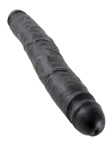 King Cock 12 Inch Slim Double Dildo - Black PD5516-23