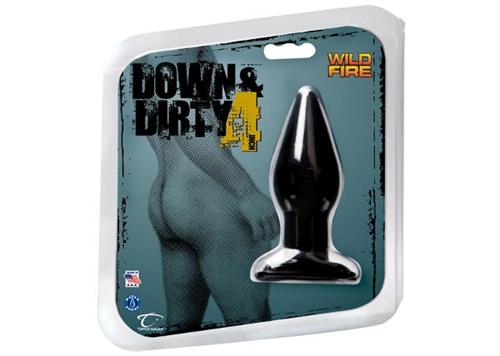 Wildfire Down and Dirty 4 Butt Plug - Black TS1101103