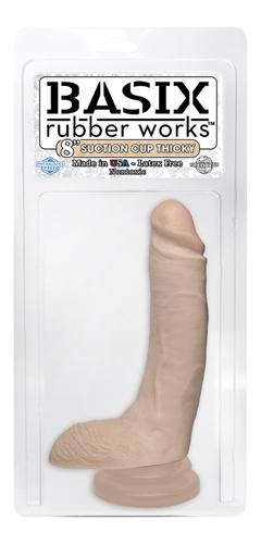 Basix 8 Inch Thicky Suction Cup- Flesh PD4309-21