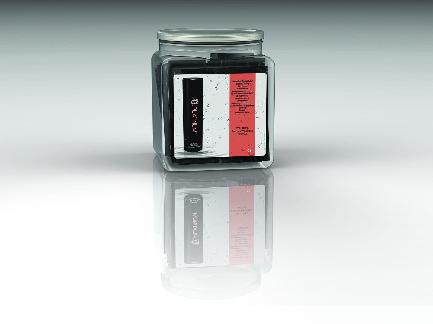 Wet Platinum 144 Piece Bowl - 10 ml Pouches WT20749D