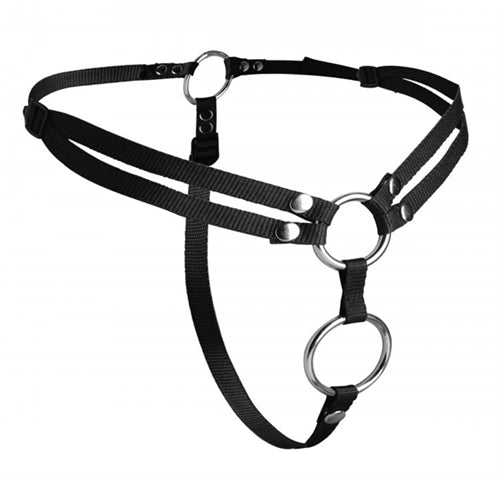 Unity Double Penetration Strap on  Harness SU-AD918