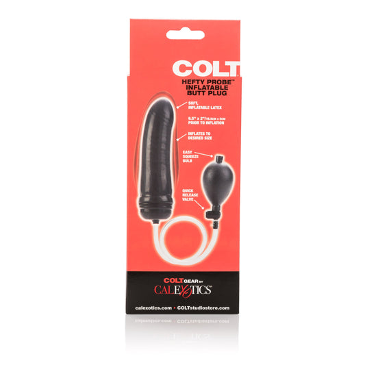 Colt Hefty Probe Inflantatable Butt Plug - Black SE6870203