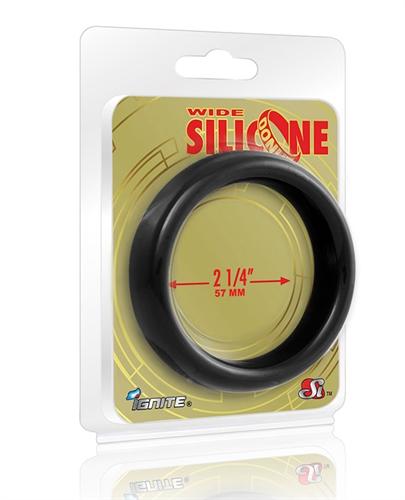 Wide Silicone Donut - Black - 2.25-Inch Diameter SI-95127