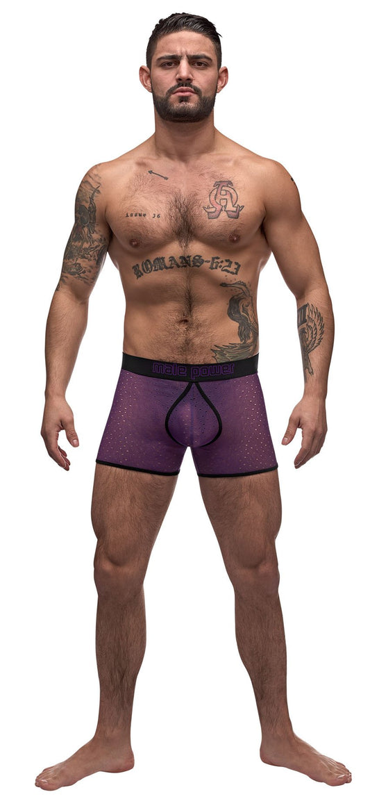 Airotic Mesh Enhancer Short - Purple - Extra Large MP-154256PPXL
